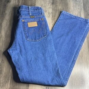 Wrangler Men's 936PWD Cowboy Cut Slim-Fit  Blue Jeans